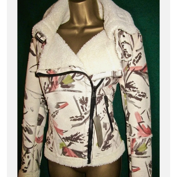 Zara Faux Suede Printed Jacket warm like Sweater - Picture 6 of 10